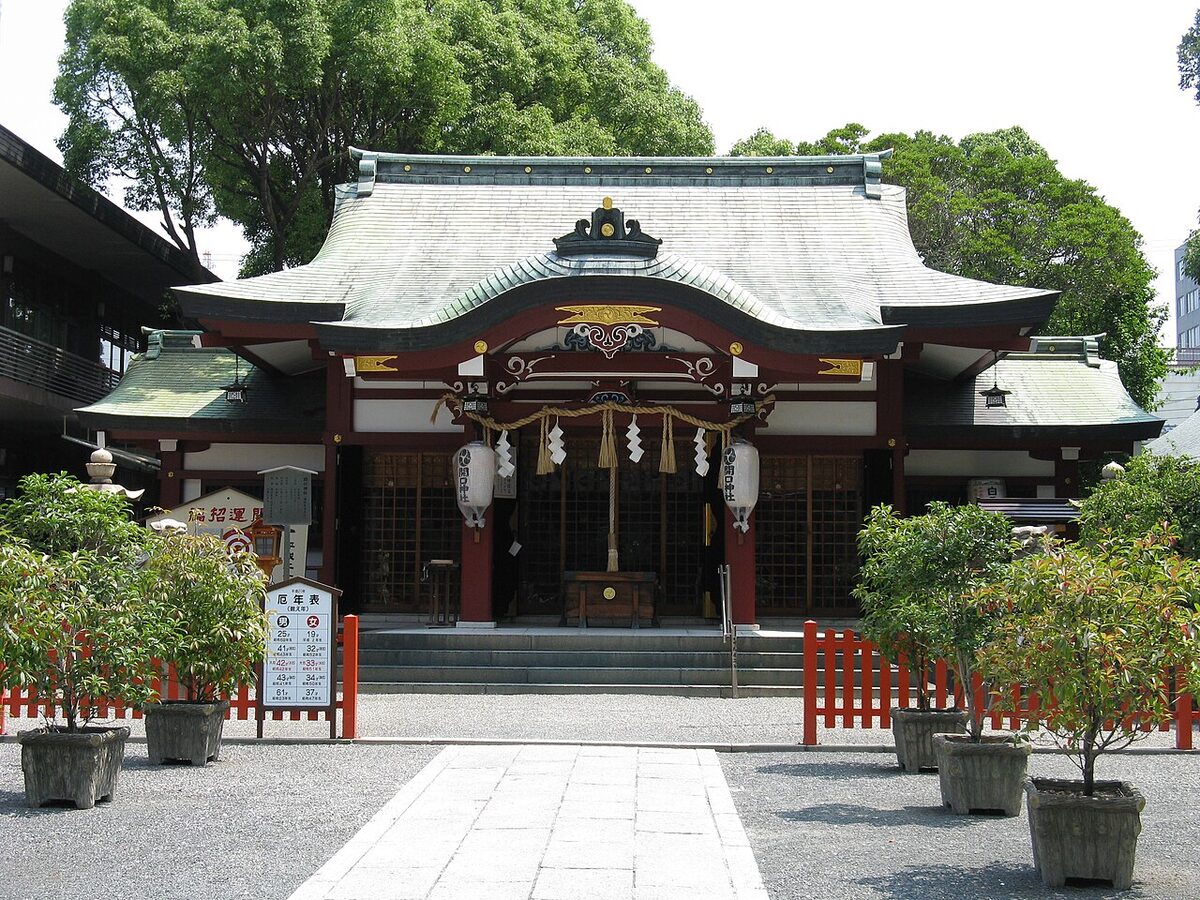 開口神社 開口神社の拝殿